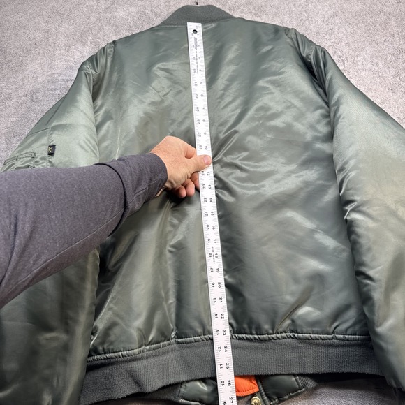 Rothco MA-1 Olive Green Flight Bomber Jacket Men's Large Military Style - Picture 10 of 13